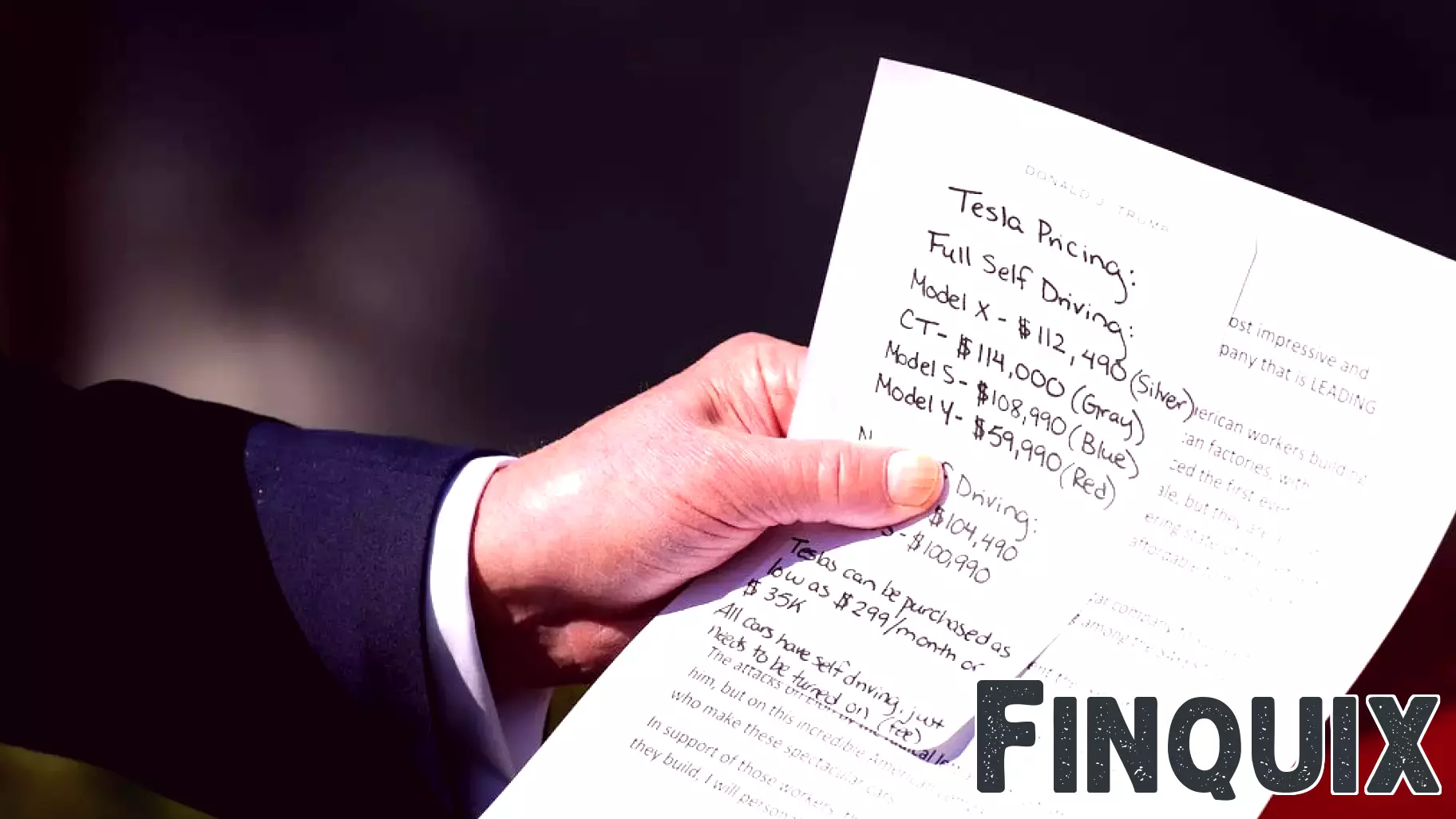 President Trump Explores Tesla Pricing During White House Event with Elon Musk