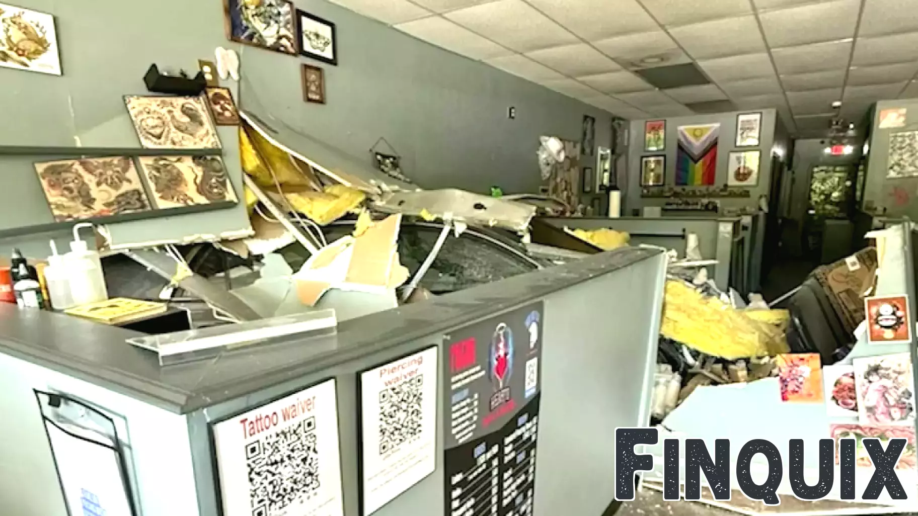 Woodstock business struggling after car plows through it