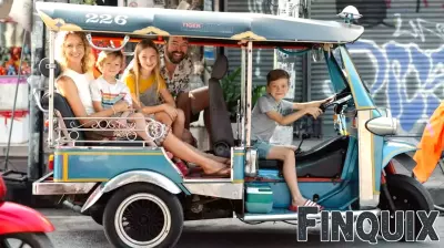 American family moved to Thailand with young kids; more time together
