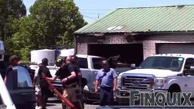 Building damaged after car catches fire at business in southwest OKC